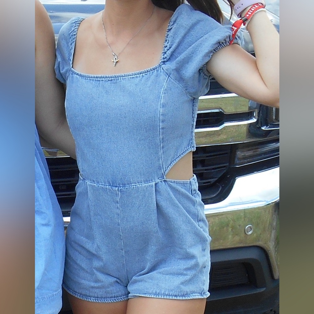 Altar’d State Denim Romper